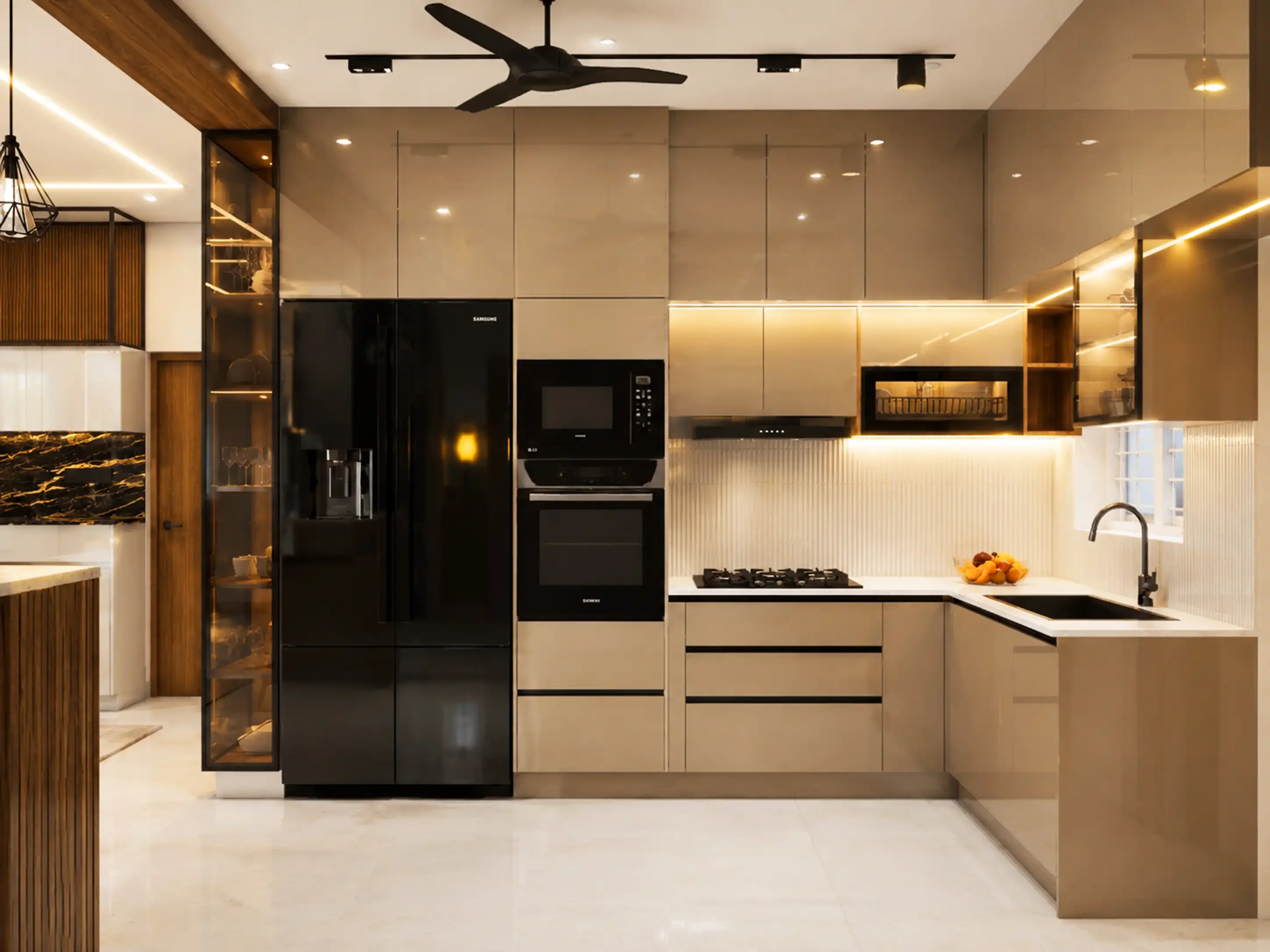 Sleek contemporary kitchen
