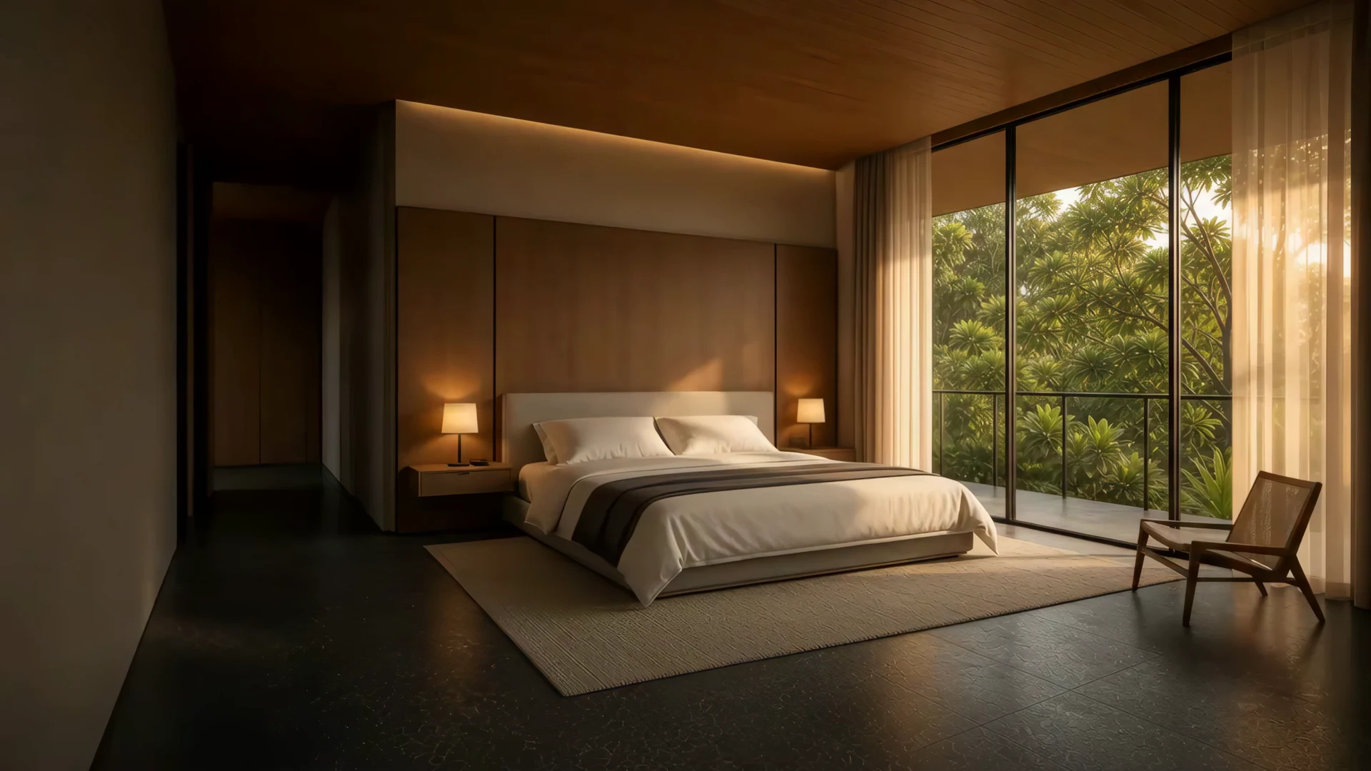 A sunlit room awaiting its completed interior.