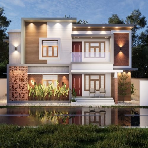 home exterior design thrissur 09io