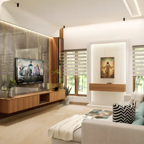living area design thrissur